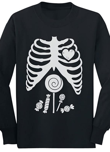 TStars Skeleton X-ray long sleeve t-shirt - unisex - Picture 1 of 9